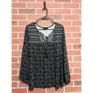 Sanctuary Long Sleeve Floral Top – Size XL